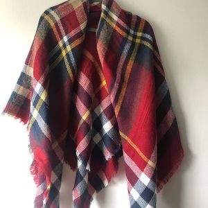 Plaid Blanket Scarf